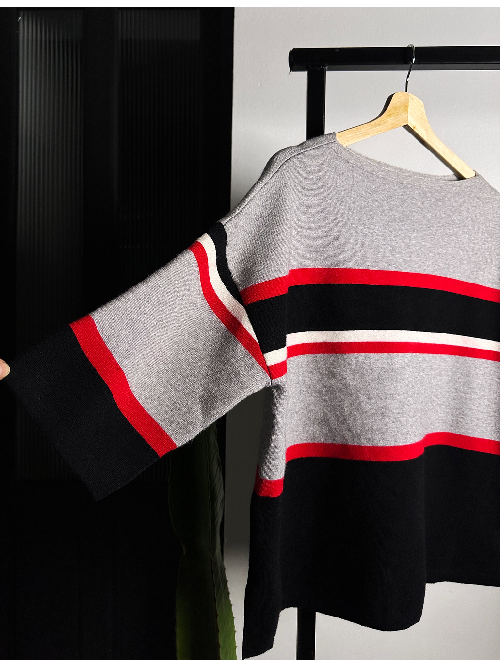 Polera de punto oversize  3