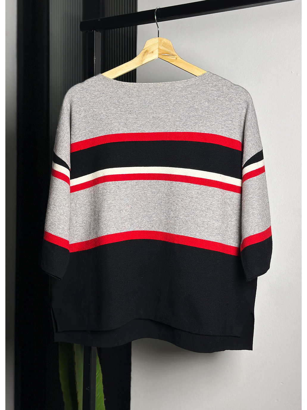 Polera de punto oversize  1