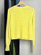Cardigan amarillo calado - Miniatura 4