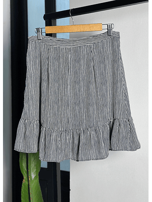 Falda vuelos rayada