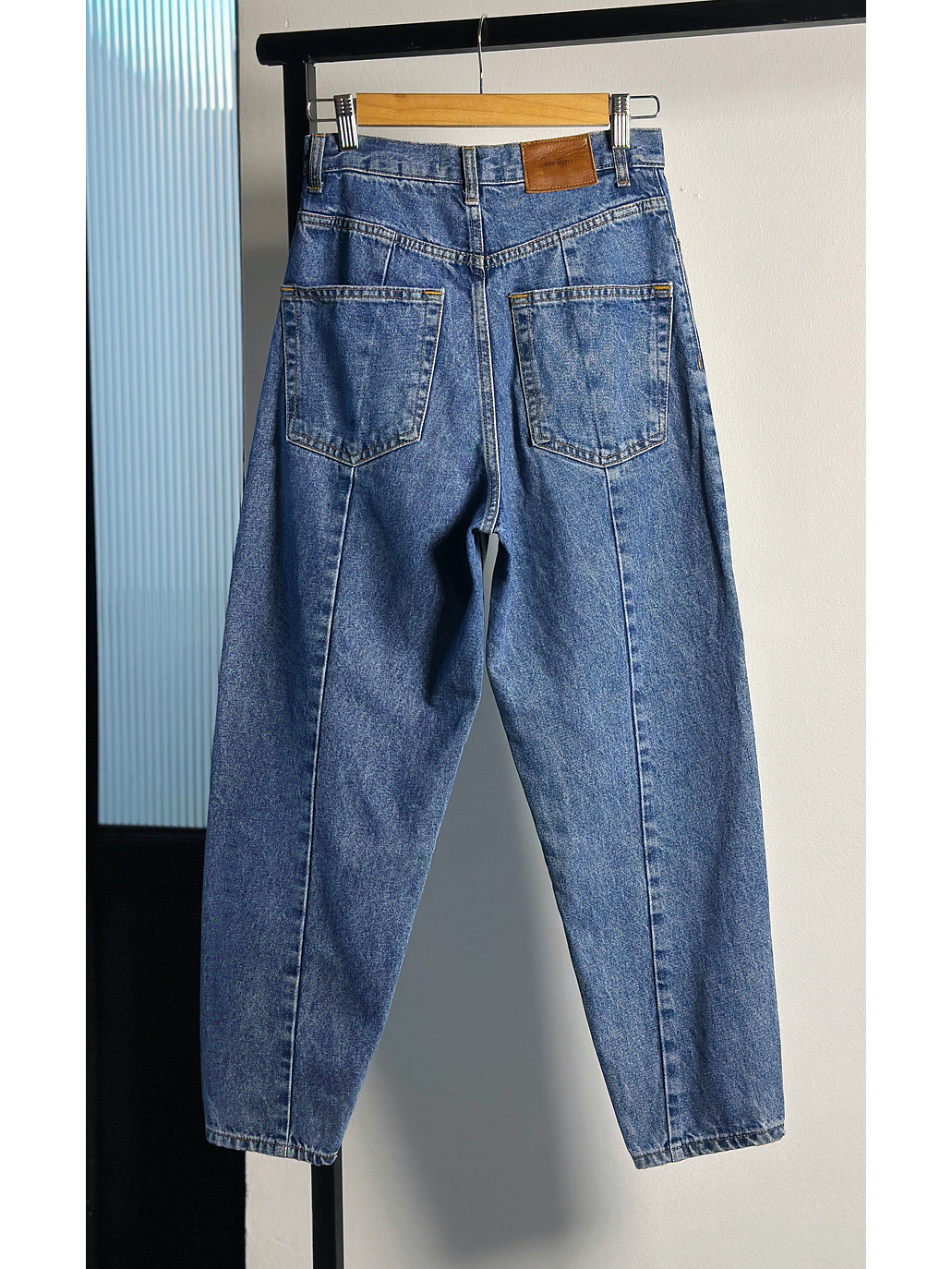 Jeans azul mom fit  3