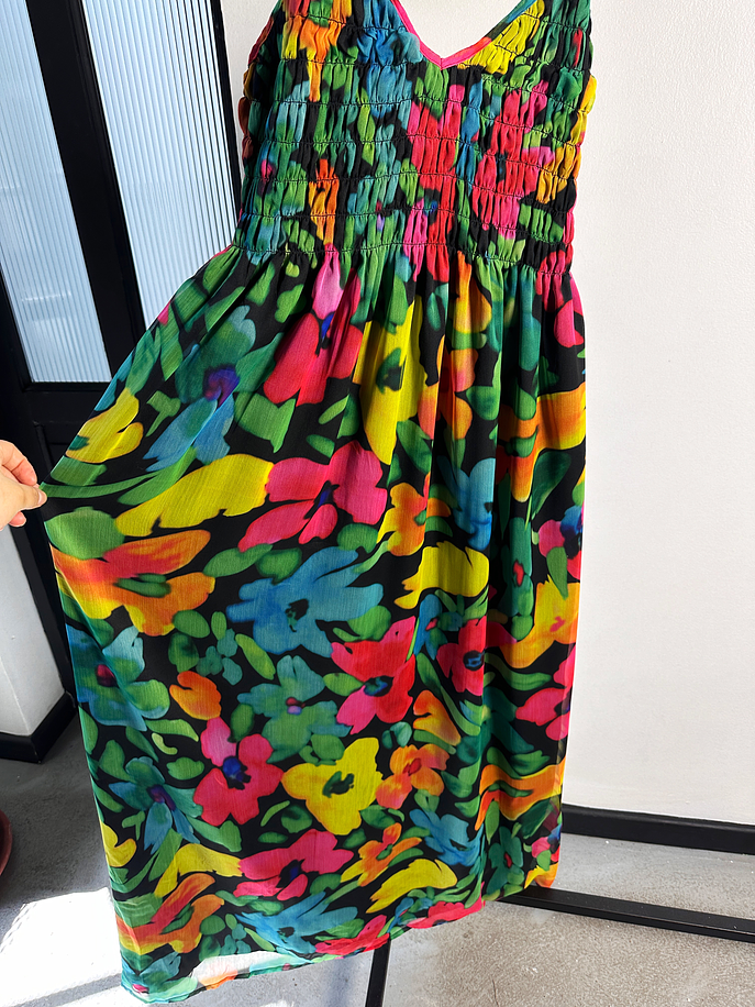 Maxi vestido floreado  4