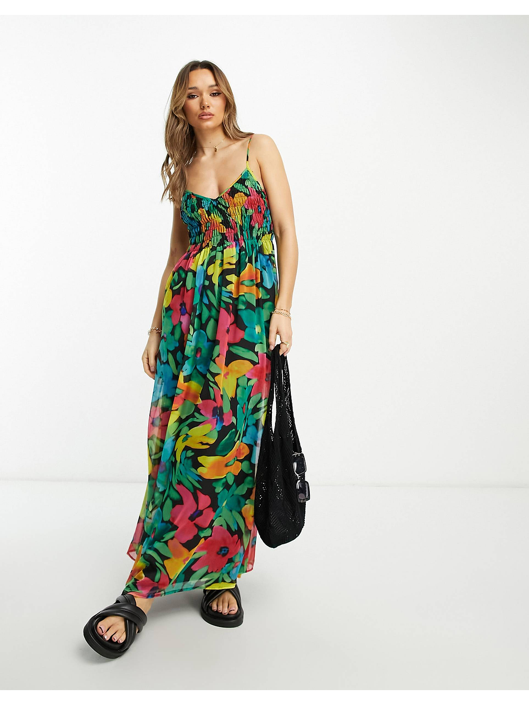 Maxi vestido floreado  2