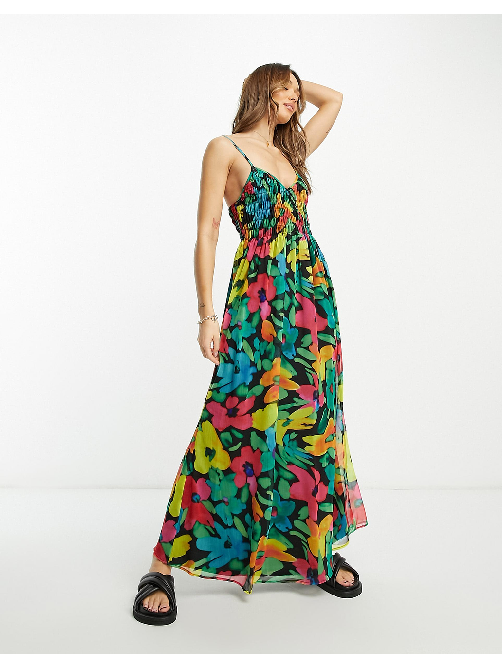 Maxi vestido floreado  9