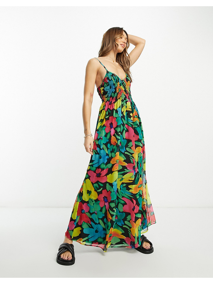 Maxi vestido floreado  9