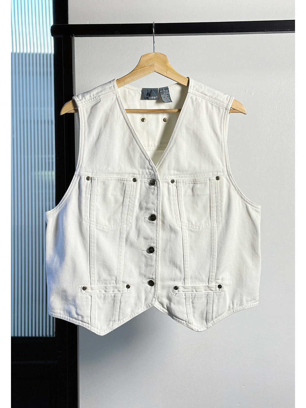 vest mezclilla blanca  1