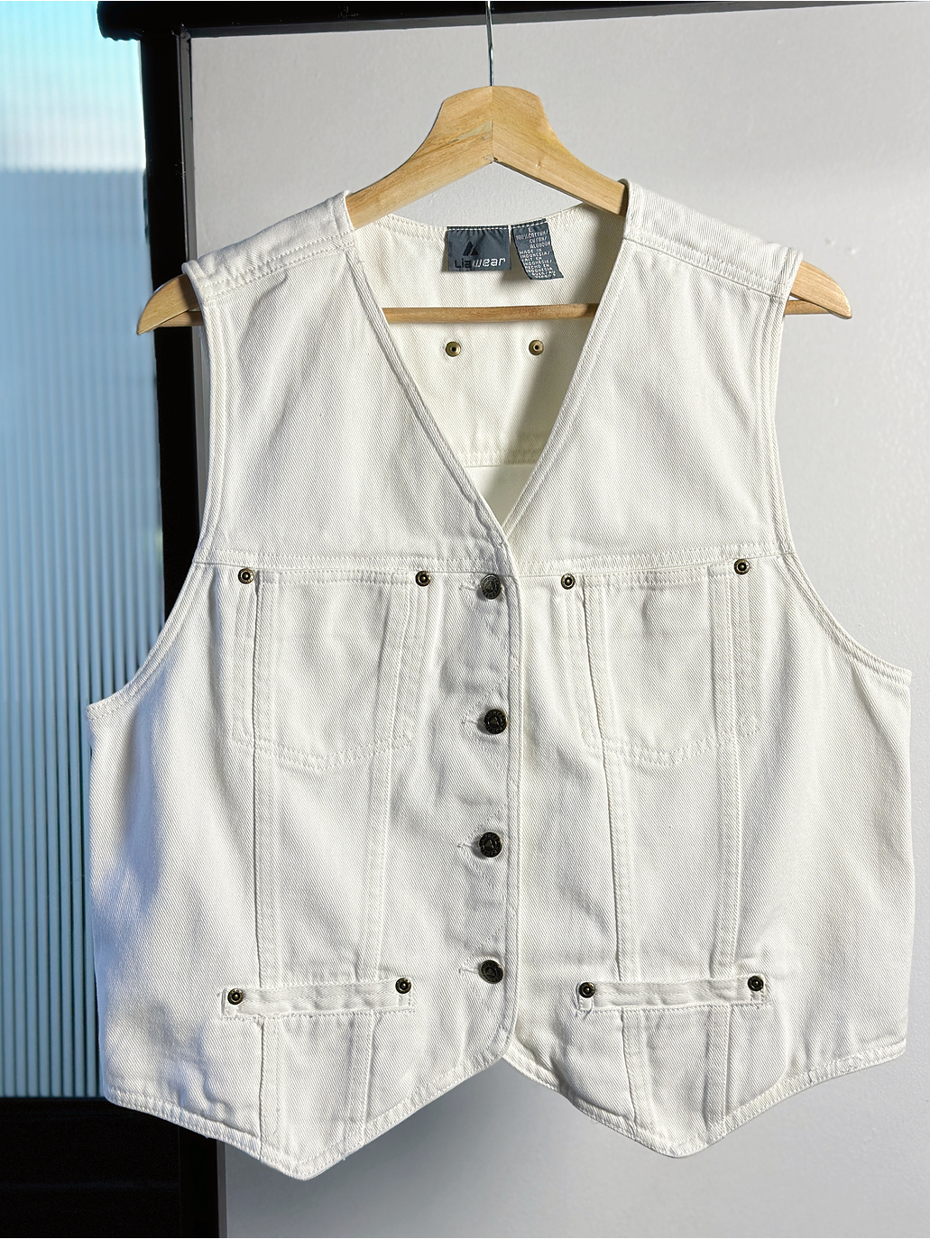 vest mezclilla blanca  2