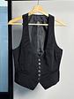 Top gillet negro  - Miniatura 1