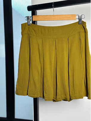 Falda verde tableada 