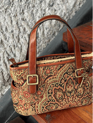 Cartera vintage tapiz 