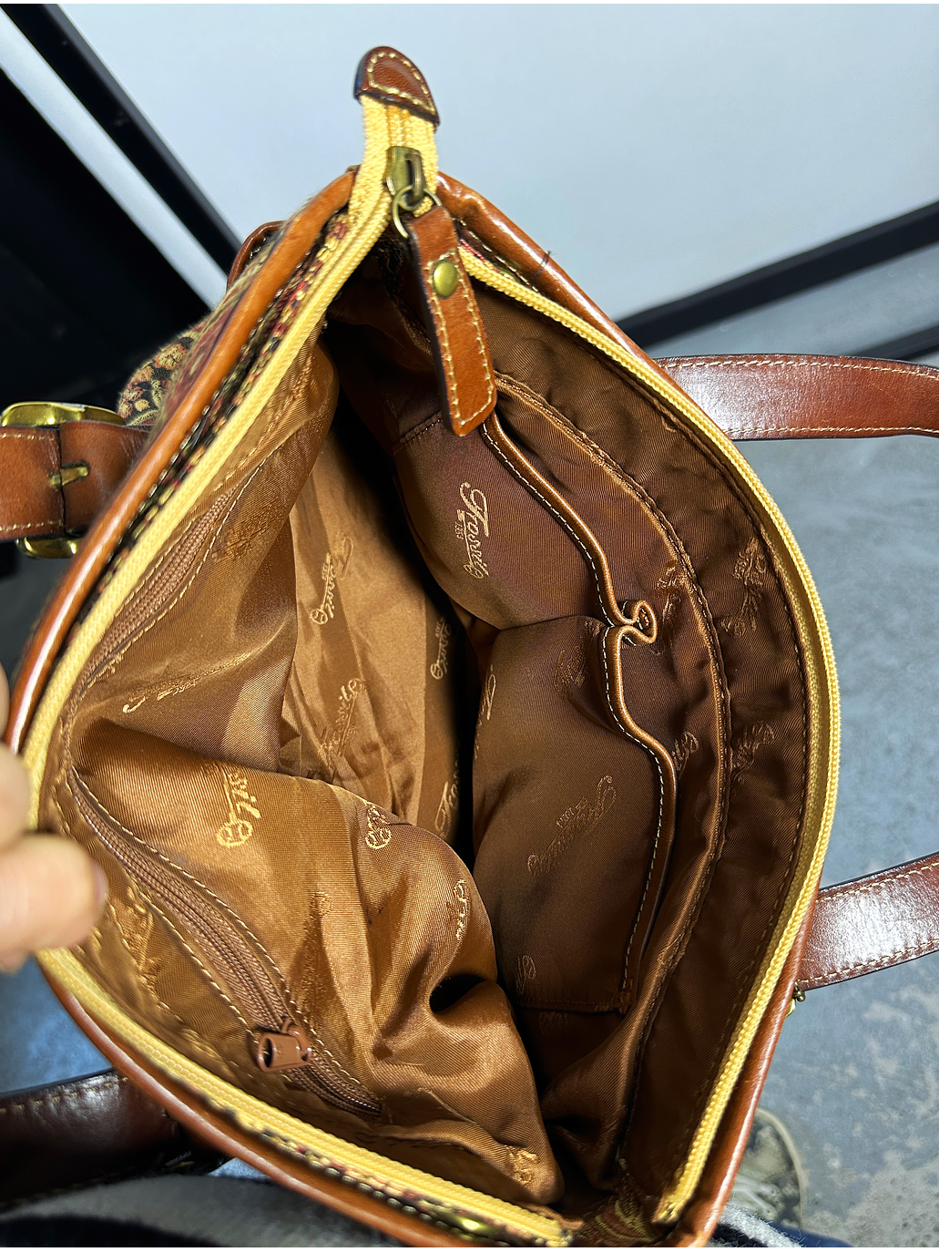 Cartera vintage tapiz  5