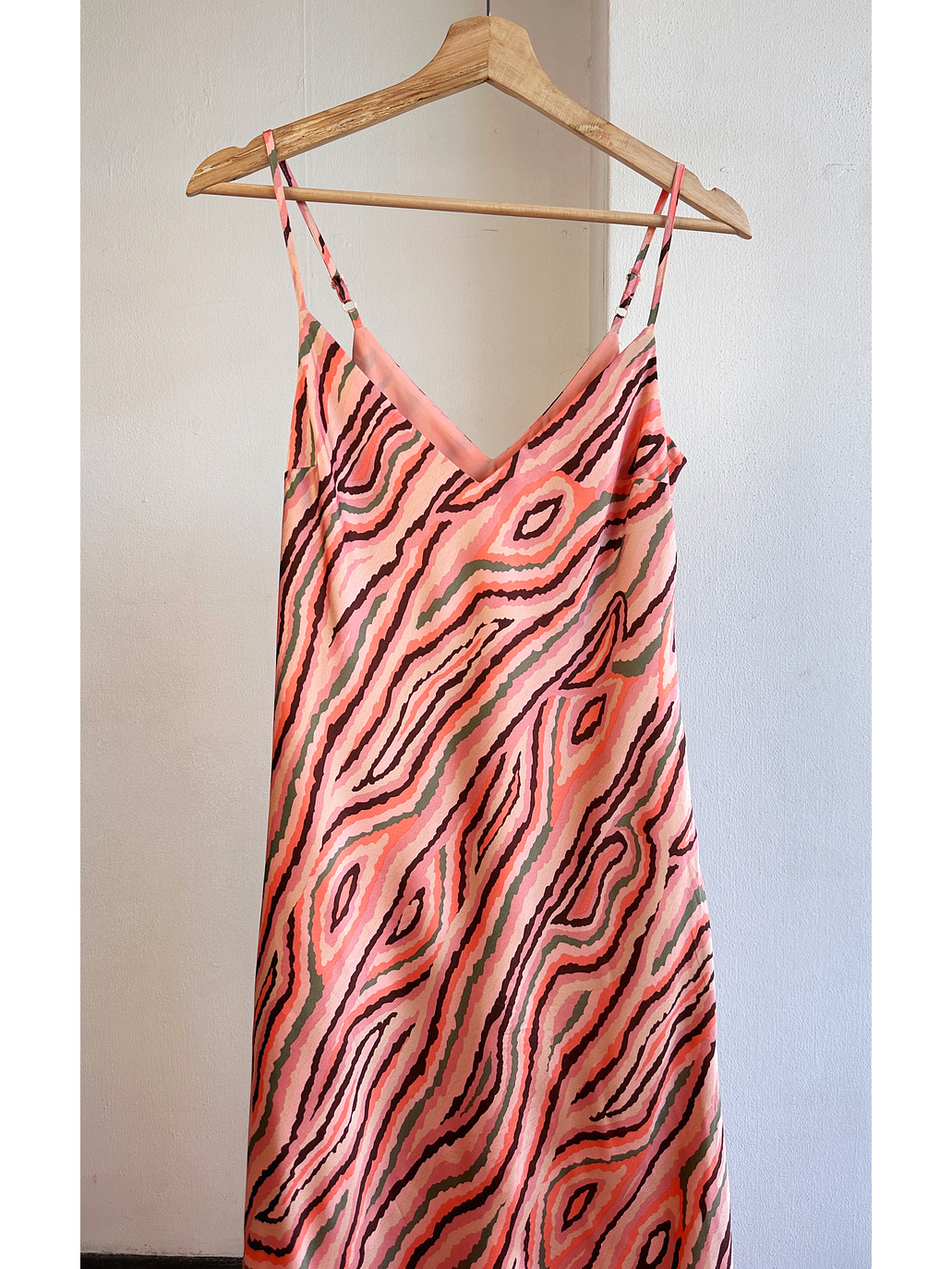 Vestido satinado estampado 2