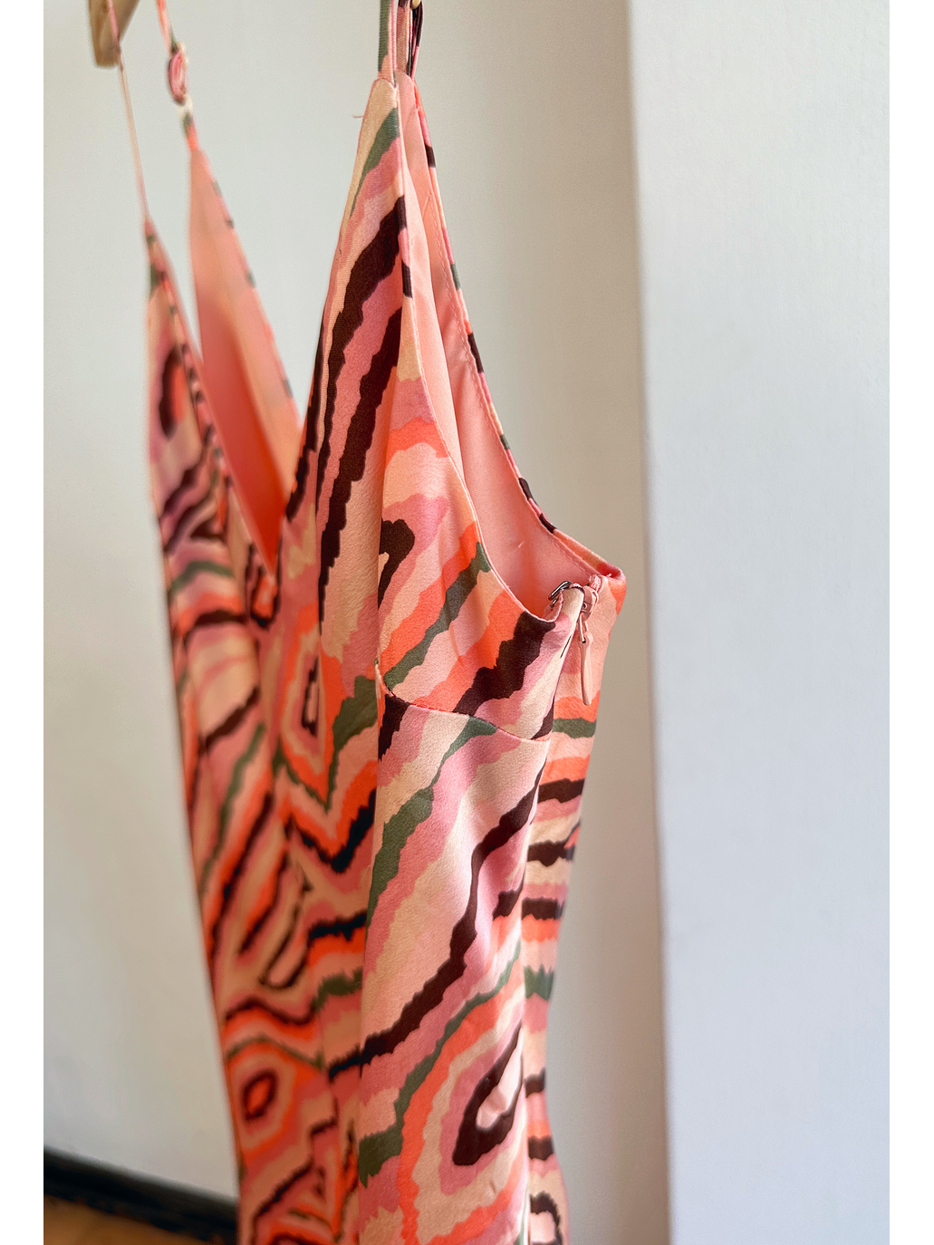 Vestido satinado estampado 5