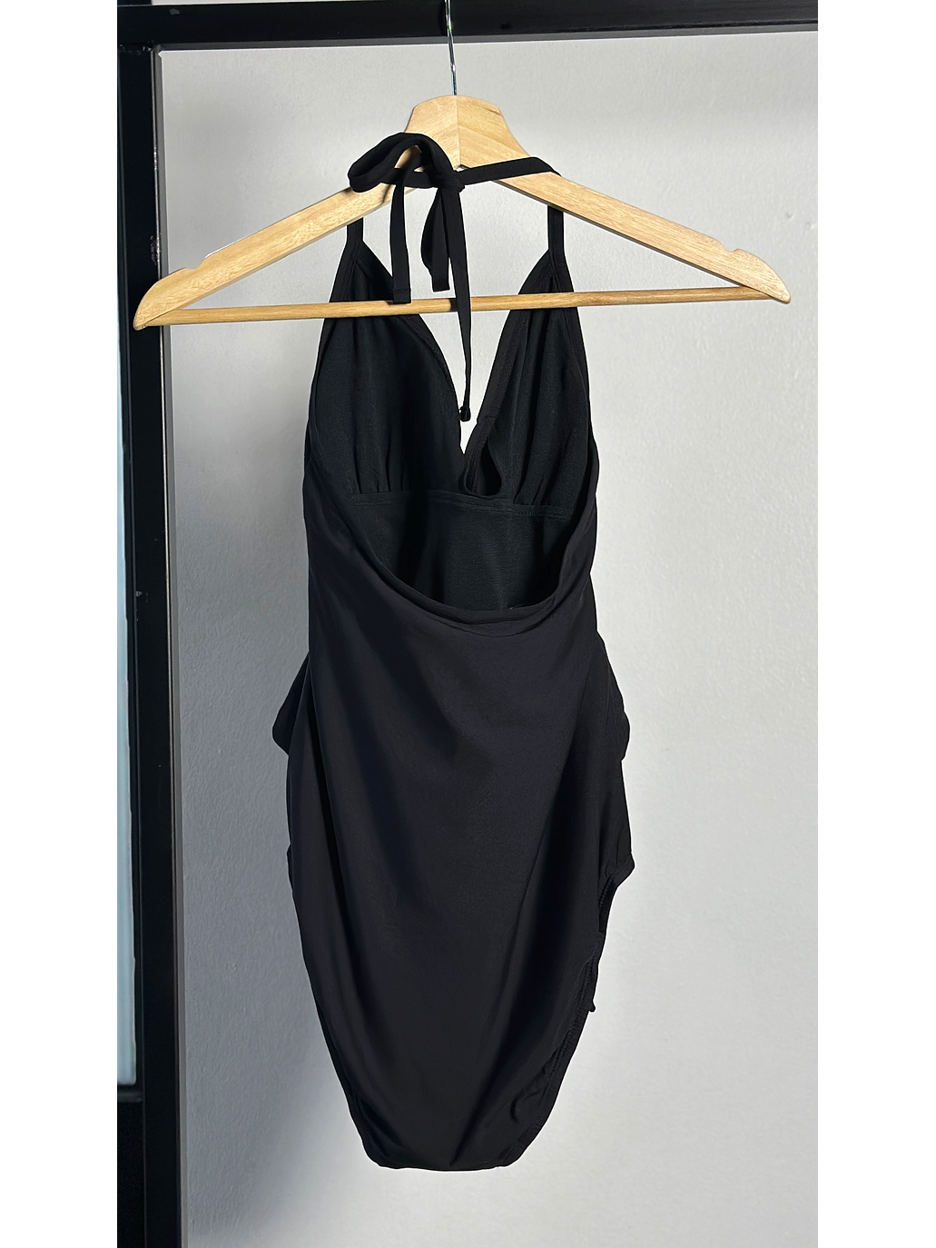 Traje de baño negro cintón 4