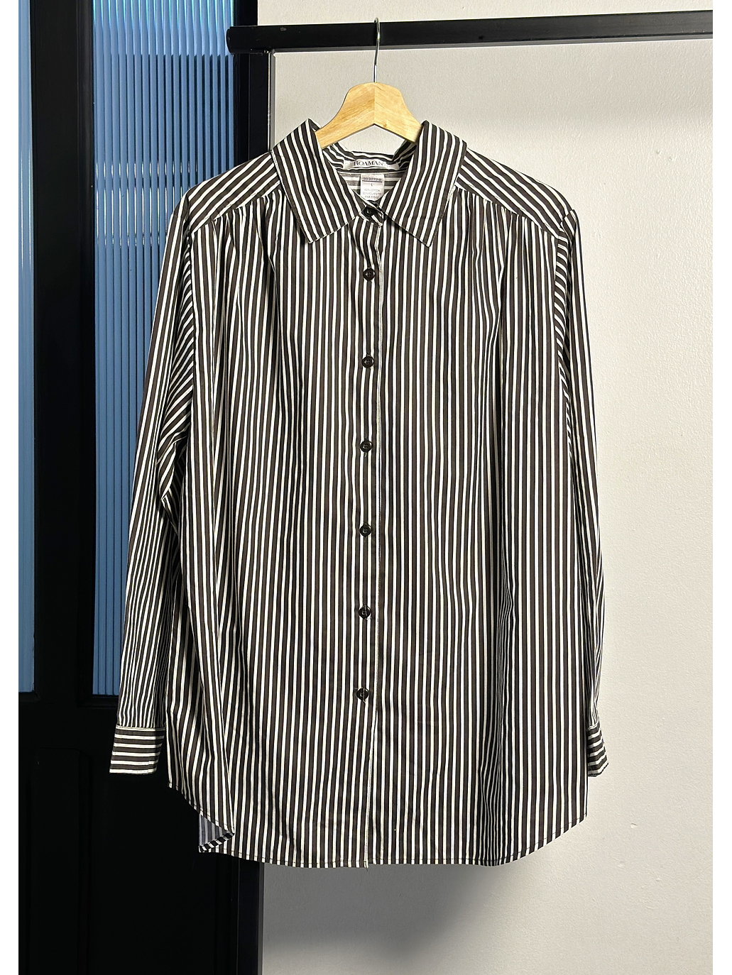 Camisa rayada oversize 1