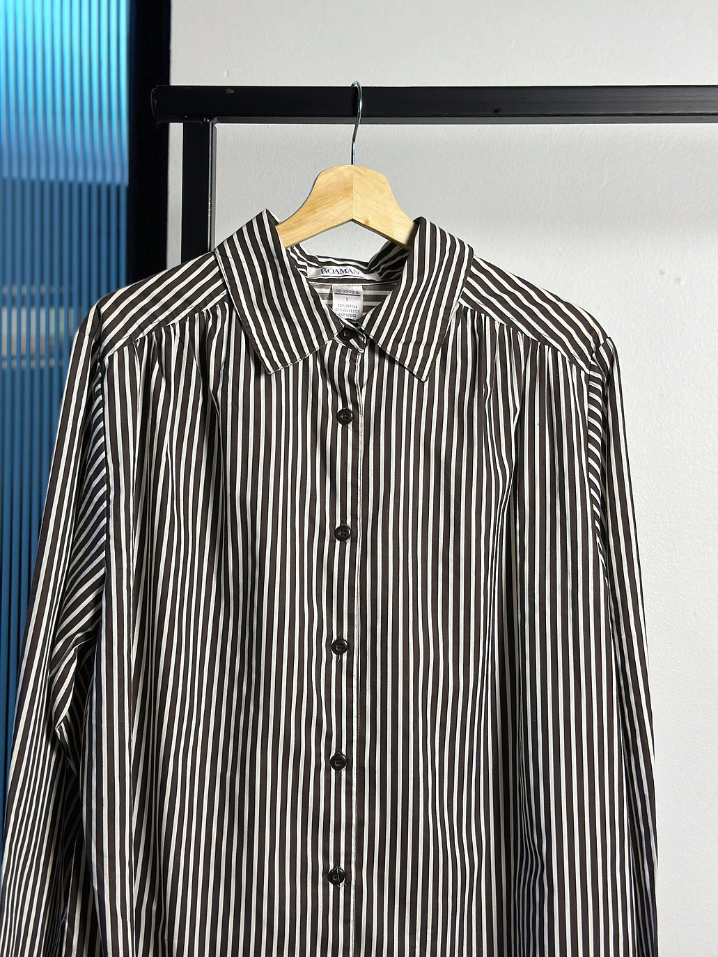 Camisa rayada oversize 2