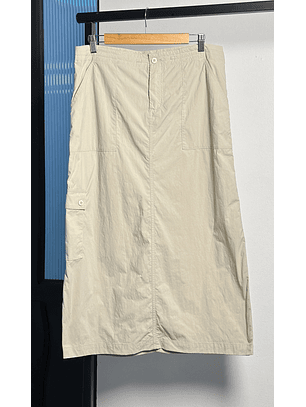 Falda cargo beige