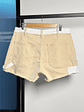 Short mezclilla beige - Miniatura 3