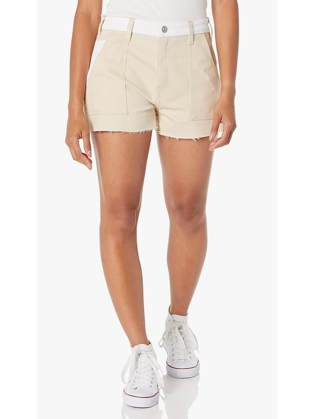 Short mezclilla beige 4