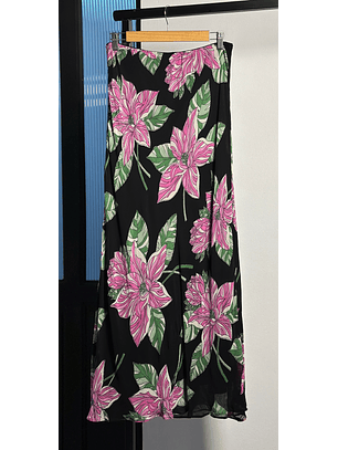 Falda floreada vintage 