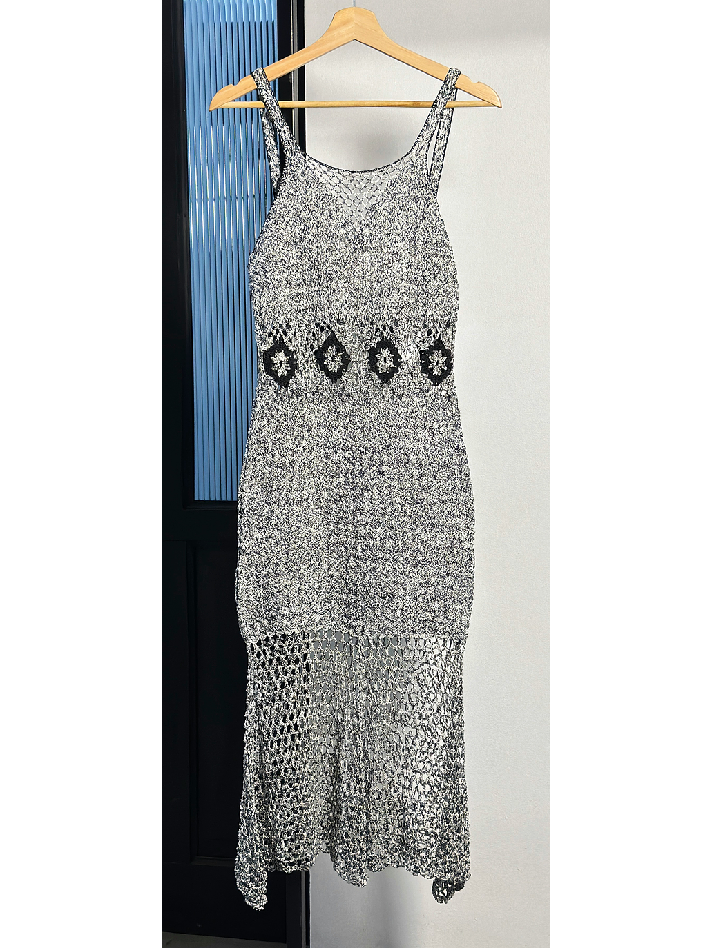 Vestido tejido gris jaspeado 1