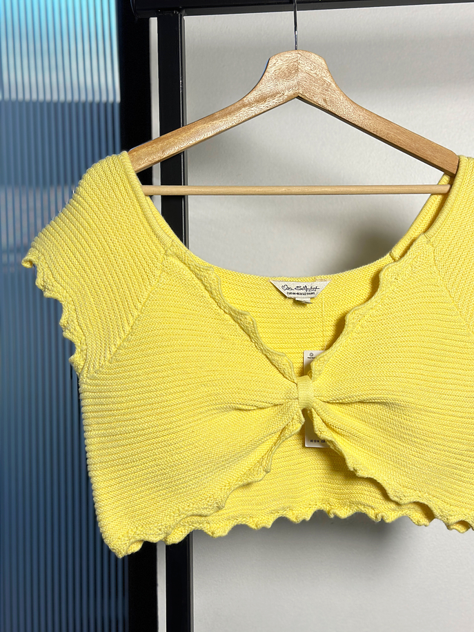 Top tejido amarillo  2