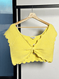 Top tejido amarillo  - Miniatura 1