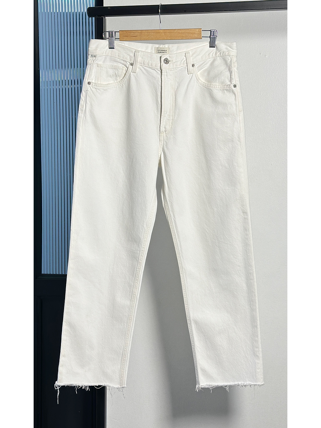 Jeans blanco recto 1