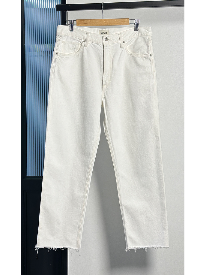 Jeans blanco recto 1