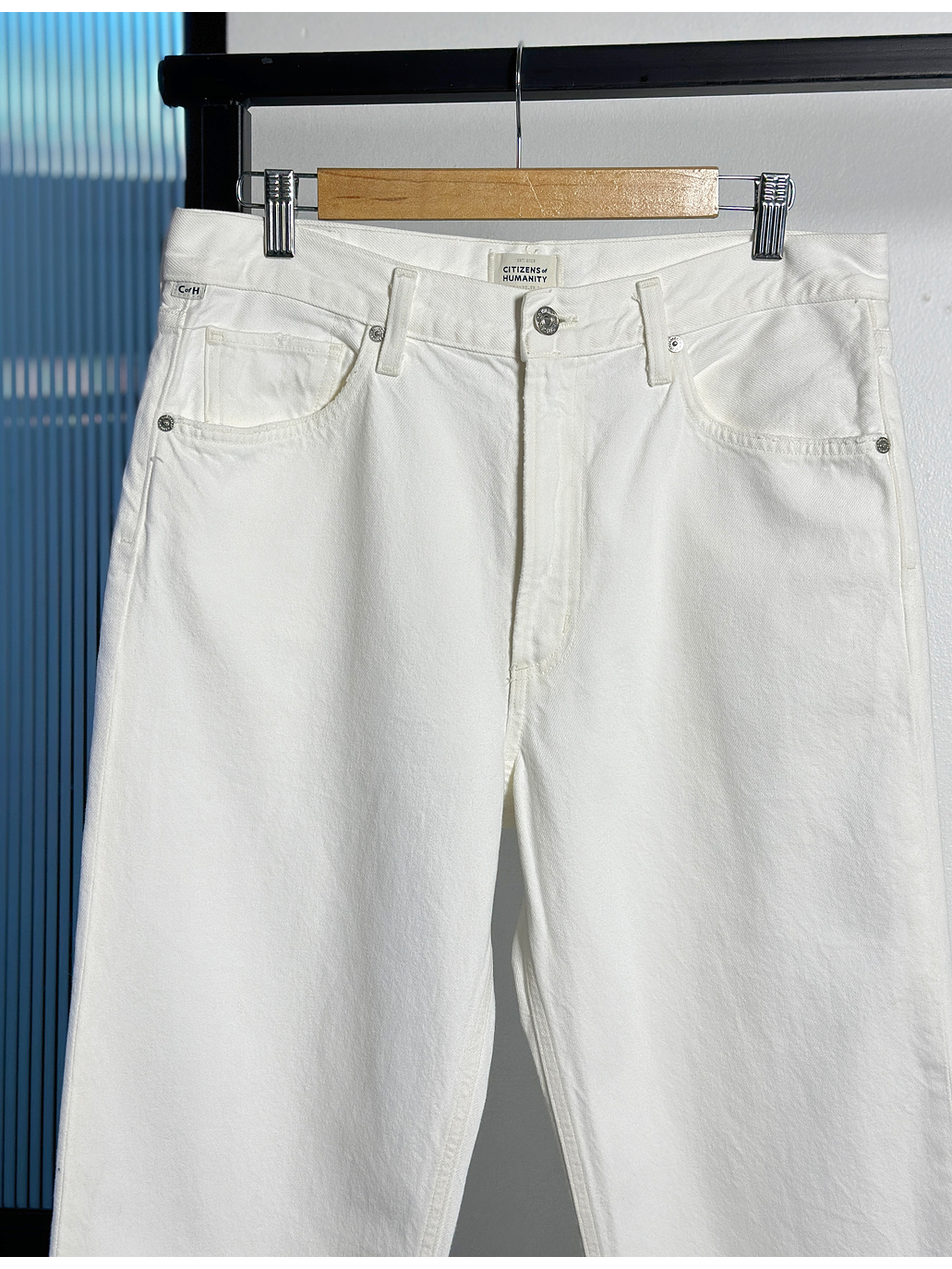 Jeans blanco recto 2