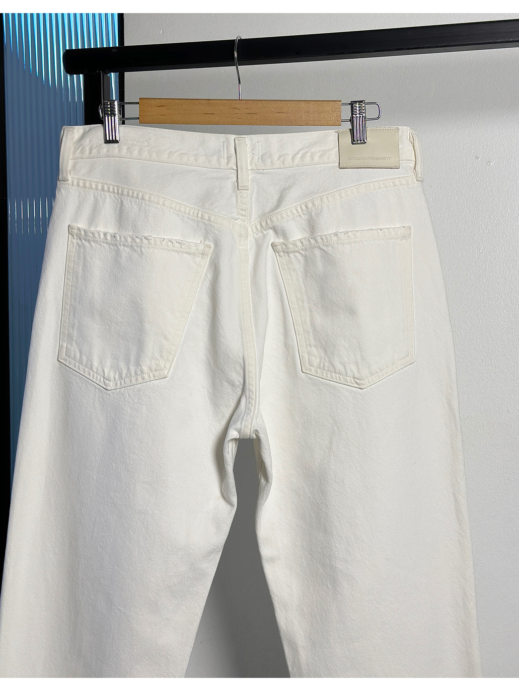 Jeans blanco recto 4