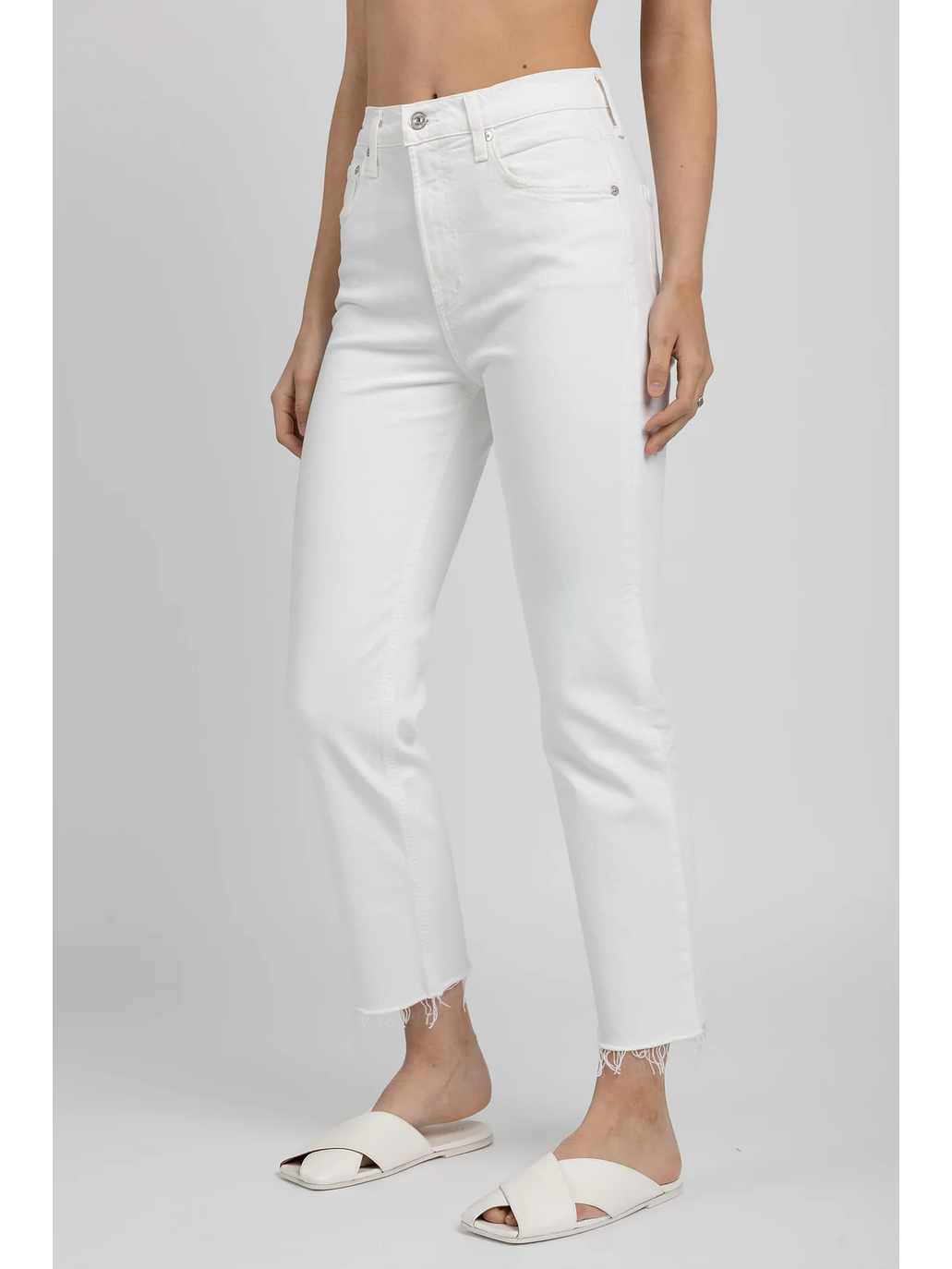 Jeans blanco recto 6