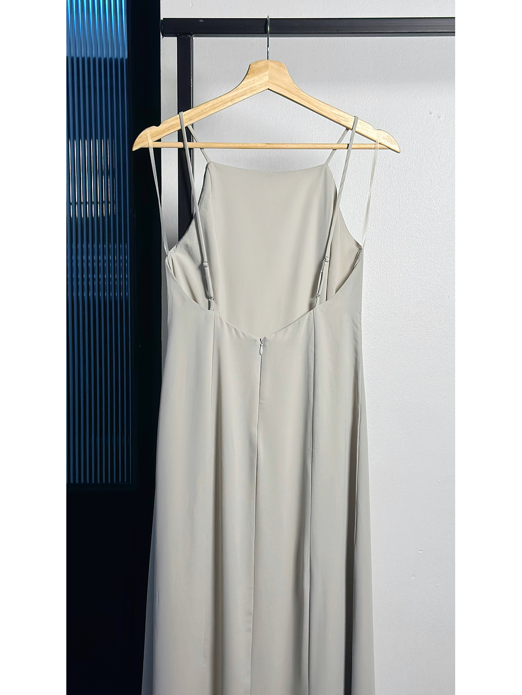 Vestido gris largo  3