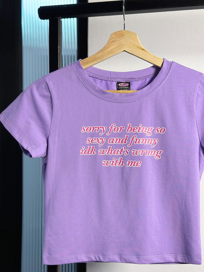 Top estampado lila 2