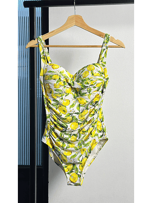 Traje de baño estampado limones