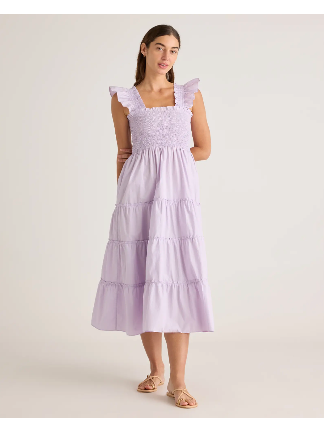 Vestido lino rayado 6