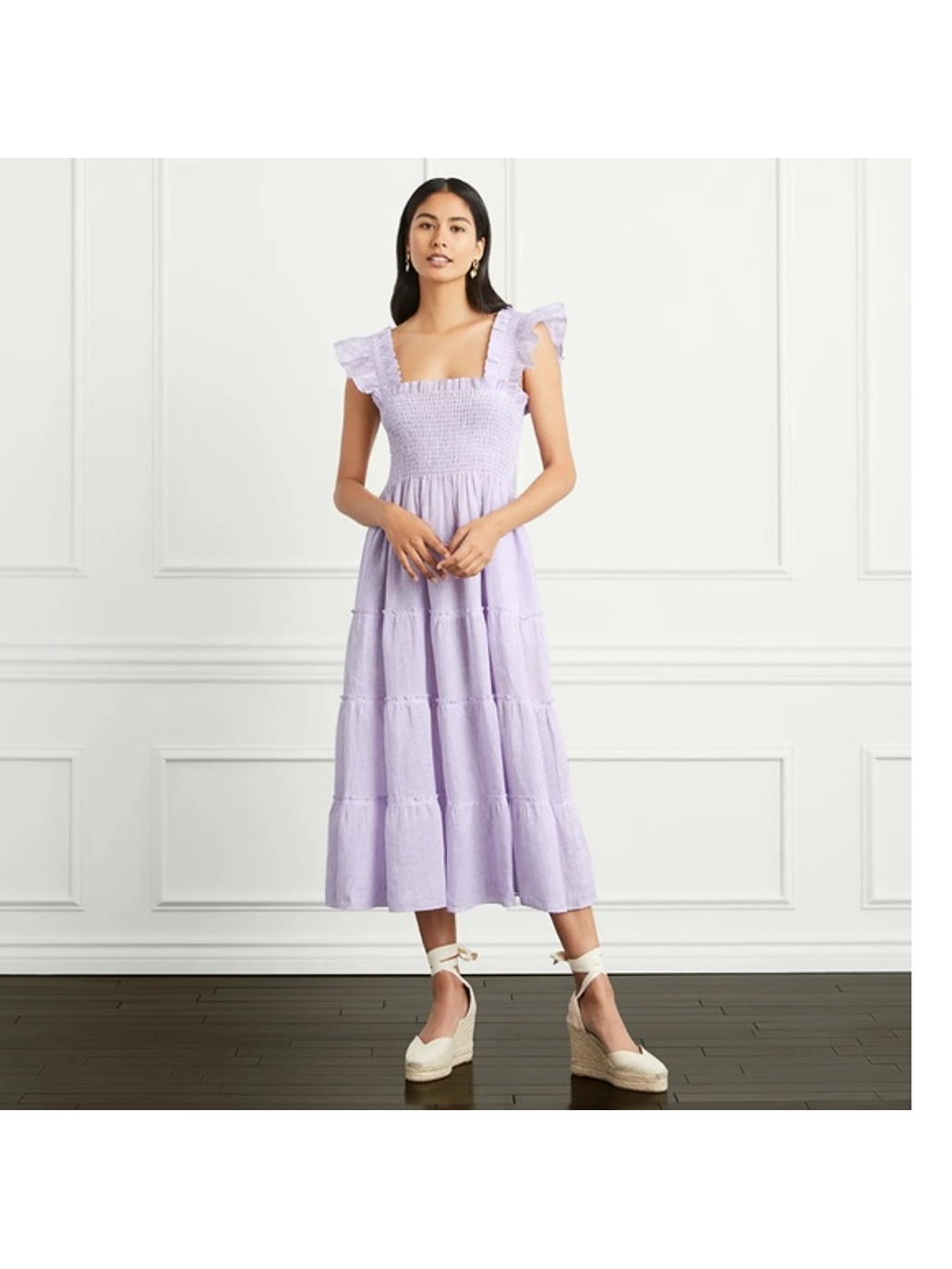 Vestido lino rayado 7