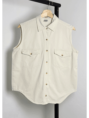 Camisa algodón sin mangas 