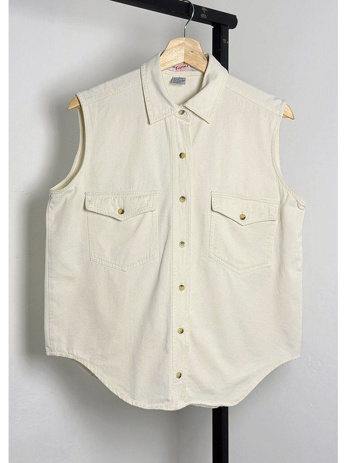 Camisa algodón sin mangas  1