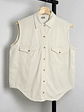 Camisa algodón sin mangas  - Miniatura 1