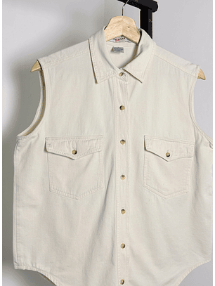 Camisa algodón sin mangas 