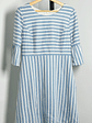 Vestido rayado celeste/blanco - Miniatura 1