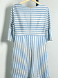 Vestido rayado celeste/blanco - Miniatura 3
