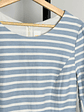 Vestido rayado celeste/blanco - Miniatura 4
