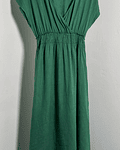 Vestido lino verde