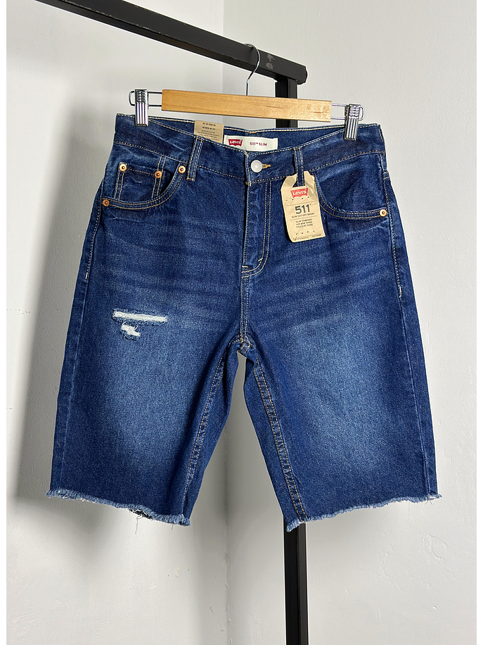 Bermuda mezclilla azul 1