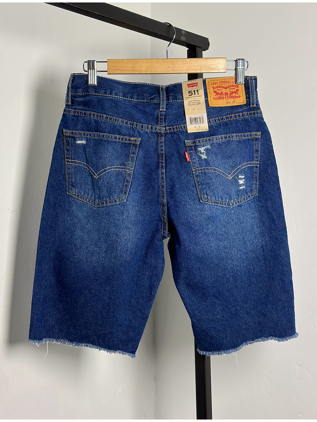 Bermuda mezclilla azul 2