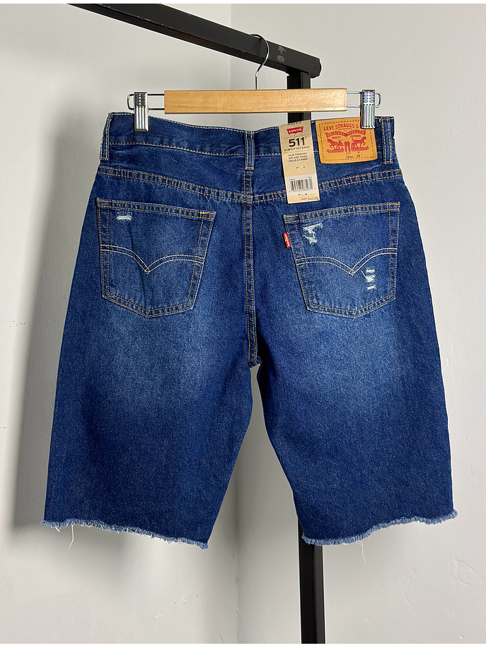 Bermuda mezclilla azul 2