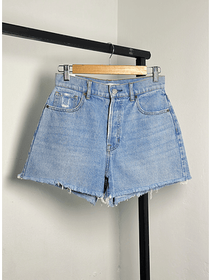 Short denim celeste 