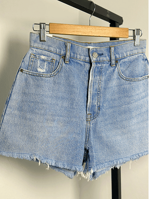 Short denim celeste 